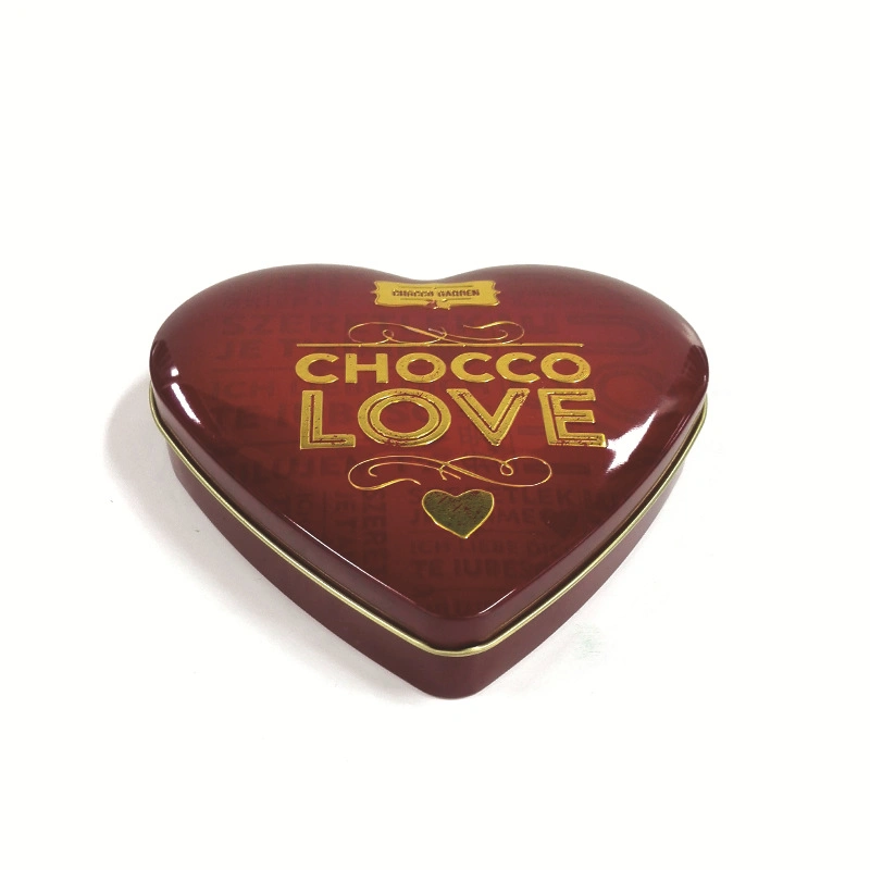 Custom Valentine′s Day Wedding Heart Shaped Jewelry Gift Candy Chocolate Tin